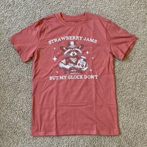 Cowboybay Strawberry Jams But My Glock Don’t salmon t-shirt